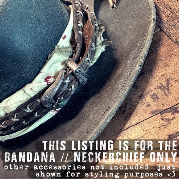 1 LEFT // distressed scrap bandanas - Picture 16 of 17